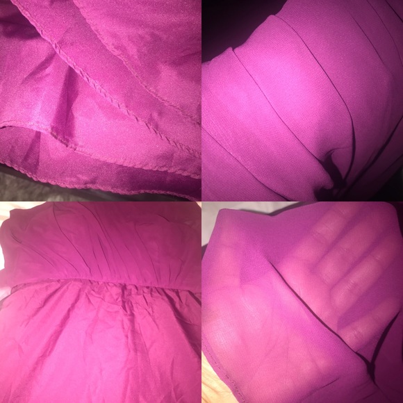 Deep Plum BILL LEVKOFF Gown - Picture 4 of 6